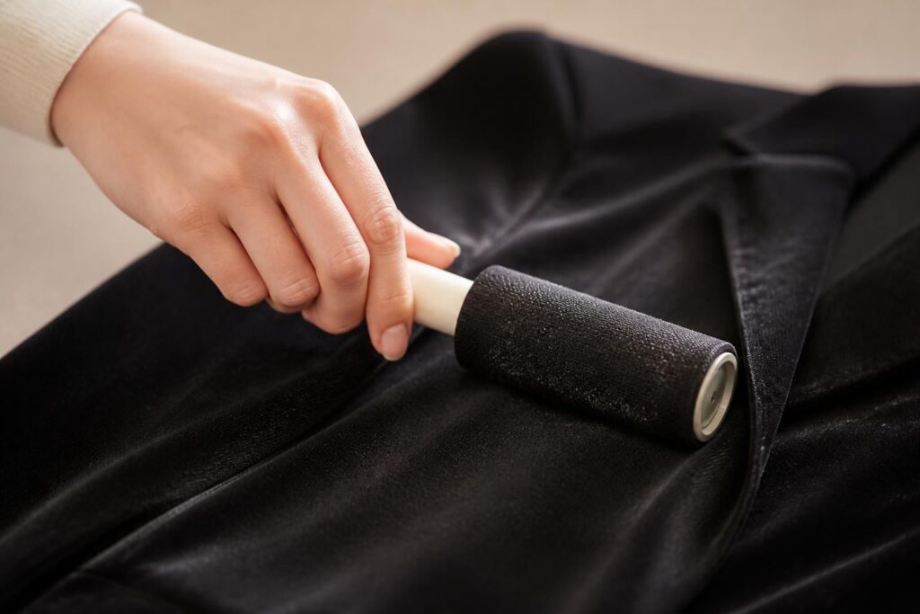 découvrez des astuces efficaces pour enlever les peluches sur vos vêtements noirs ou tissus délicats sans les abîmer. gardez vos habits impeccables facilement !