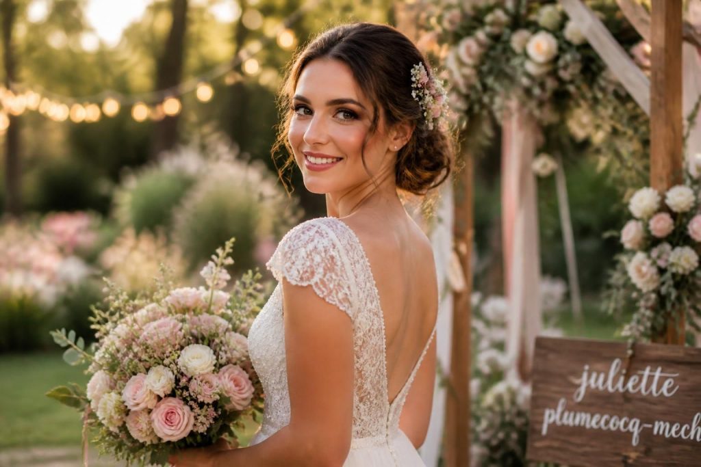 découvrez tous les détails du mariage de juliette plumecocq-mech, de la cérémonie aux moments inoubliables partagés avec ses proches.