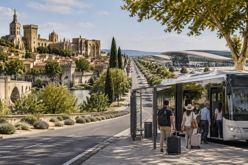 découvrez la distance entre le centre d’avignon et la gare tgv, les options de bus et de navette, ainsi que les horaires pour organiser votre trajet.