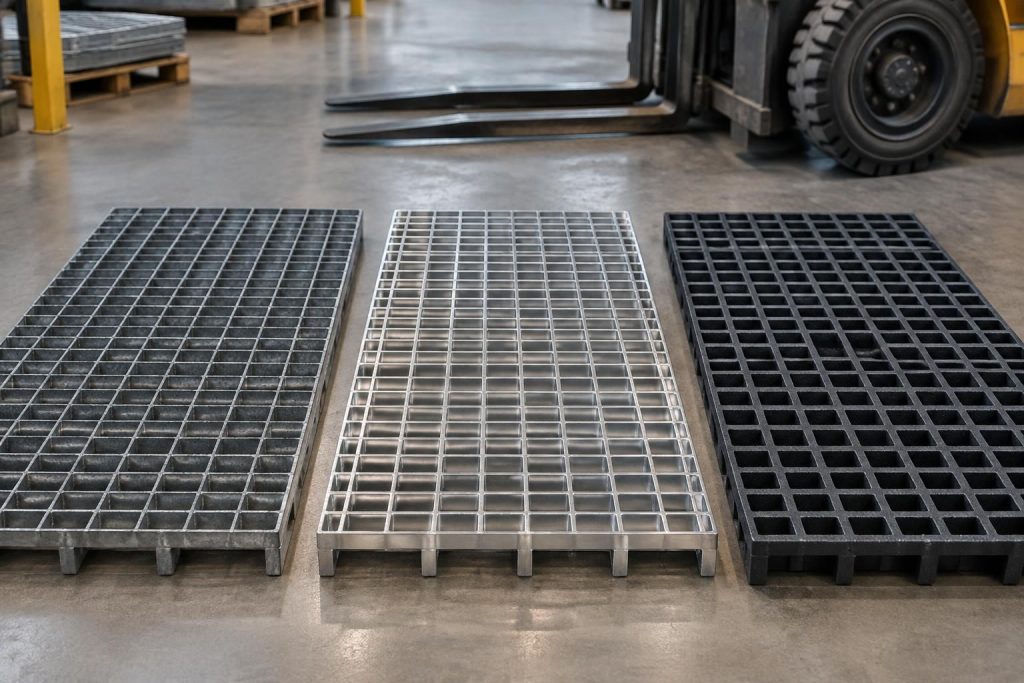comparez les prix et matériaux des caillebotis charge lourde : acier, inox ou plastique. choisissez la solution adaptée à vos contraintes et à votre budget.