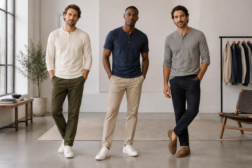 découvrez les henley homme tendance à manches longues ou courtes et comparez les modèles zara, uniqlo et cos pour trouver votre style.
