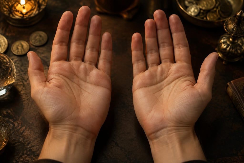 découvrez la signification des lignes de la main, leur lien avec la richesse et les différences d’interprétation entre main droite et main gauche.