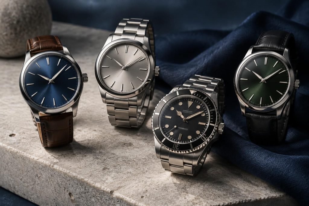 découvrez notre sélection de montres automatiques pour homme entre 500 et 1 000 €, avec des modèles alliant style, qualité et savoir-faire horloger.